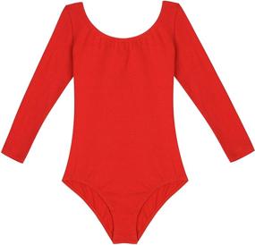 img 1 attached to 👗 MOLLDAN Sleeve Leotard Separate Sparkling Attire for Girls: Stylish and Durable!