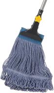 🧹 yocada commercial-grade cotton wet mop with looped-end string for heavy-duty industrial floor cleaning – telescopic iron pole with jaw clamp (55.1'') logo