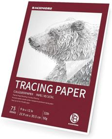 img 4 attached to 📝 Bachmore 9x12 Artist's Tracing Paper Pad, 75 Sheets - Translucent Tracing Paper for Pencil, Marker, and Ink - Trace Images, Sketching, Preliminary Drawings, Overlays - 32LB/50GSM