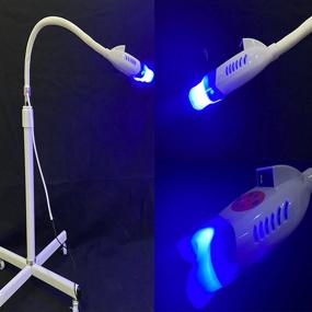 img 3 attached to 36W Floor Stand Teeth Whitening Lamp: Dental Cold Teeth Bleaching Machine for Clinic and Beauty Accelerator Bleaching System with 10pcs LED Blue/Red Light – Multiple Colors