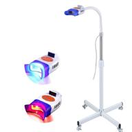 36w floor stand teeth whitening lamp: dental cold teeth bleaching machine for clinic and beauty accelerator bleaching system with 10pcs led blue/red light – multiple colors logo
