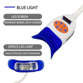 img 1 attached to 36W Floor Stand Teeth Whitening Lamp: Dental Cold Teeth Bleaching Machine for Clinic and Beauty Accelerator Bleaching System with 10pcs LED Blue/Red Light – Multiple Colors