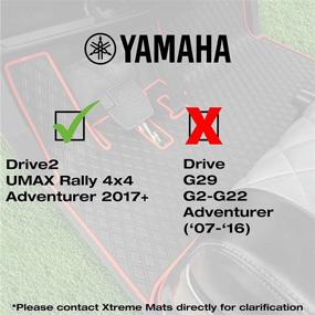 img 3 attached to 🚗 Xtreme Mats Yamaha Drive2 Гольф-карта Мат: Полный покрытия на полу лайнер для моделей Yamaha Drive2 (2017-2022) и UMAX Rally 4x4