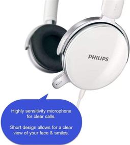 img 1 attached to 🎧 Philips PC Headset Wired with Mic for Conference Calls, Zoom, Skype, Google Meet, in-line Mute and Volume Control 40mm Drivers with Extra Bass 3.5mm, SHM7110U