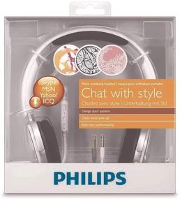 img 2 attached to 🎧 Philips PC Headset Wired with Mic for Conference Calls, Zoom, Skype, Google Meet, in-line Mute and Volume Control 40mm Drivers with Extra Bass 3.5mm, SHM7110U