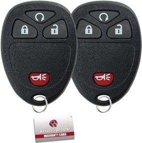 img 2 attached to Convenient KeylessEntry Remote Control Car Key Fob Replacement – Pack of 2 (15114374)