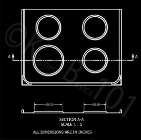 img 1 attached to 🍳 Whirlpool W10288051 Porcelain Drip Pan Set Replacement - 2 x 6” 93169204b & 8" 93169205b - Kitchen Basics 101