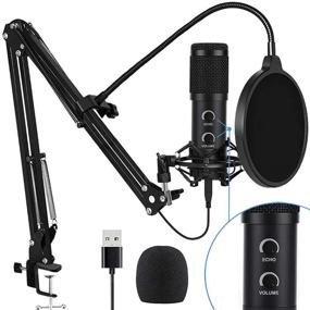 img 4 attached to 🎙️ Enhanced Performance: Upgraded Condenser Microphone for LiveStreaming with Adjustable Features