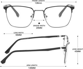 img 3 attached to 👓 Blue Light Blocking Glasses with Transparent Lens for Effective Eyestrain Relief and Enhanced Sleep - Unisex Design (Black)