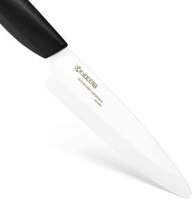 img 3 attached to 🔪 Керамический универсальный нож Kyocera Advanced Ceramic Revolution 4,5 дюйма с черной ручкой и белым лезвием - FK-110 WH