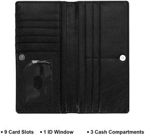 img 3 attached to 💼 HUA ANGEL Stylish Bifold Wallets for Women - Handbags & Wallets Combo in Wallets