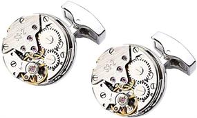 img 4 attached to LEPTON Cufflinks: A Steampunk-inspired Delight for Anniversary and Birthday Gifts