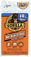 🦍 high-performance gorilla sticks: diameter count clear tapes, adhesives & sealants for hot glue sticks logo