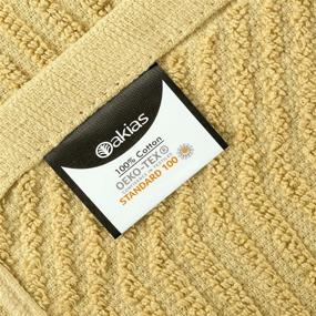 img 2 attached to Oakias Cotton Pattern Kitchen Towels