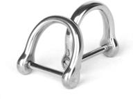 🔑 fegve titanium key ring - strong d shape keyring with screw shackle for car keys logo