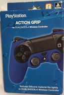 🎮 enhance gaming experience with sony playstation blue silicon action grip for dualshock 4 wireless controller логотип