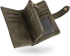 img 4 attached to Conisy Blocking Leather Wallets Wristlet Women's Handbags & Wallets: A Stylish and Secure Wallet Option