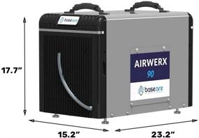 img 1 attached to ✨ BaseAire Crawl Spaces Dehumidifier AirWerx90: Powerful 90pints/Day Basement Dehumidifier for 2,600 Sq. Ft - Portable, Auto Defrosting, Optional Remote Control - 5 Years Warranty