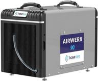 ✨ базовый осушитель влажности baseaire для подвальных помещений airwerx90: мощный осушитель на 90 пинт в день для помещений площадью 2 600 кв. футов - портативный, с автоматическим оттаиванием, дополнительное пультом управления - 5-летняя гарантия логотип