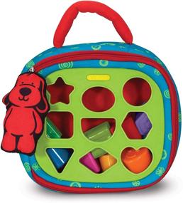 img 4 attached to Melissa & Doug K's Kids Take-Along Shape Sorter Baby Toy: 2-Sided Activity Bag & 9 Textured Shape Blocks