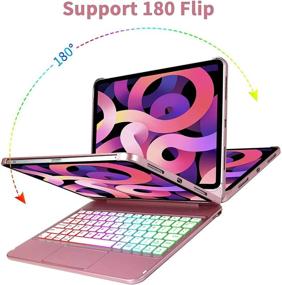 img 1 attached to iPad Air 4th Generation Keyboard Case 10.9“ 2020 - Detachable Wireless Keyboard with Touchpad & Pencil Holder