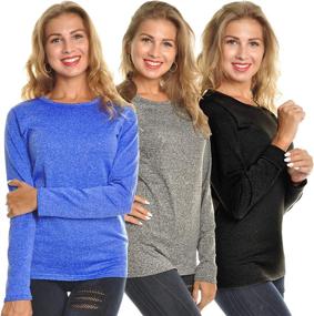 img 4 attached to Angelina Womens Fleece Thermal T7915_A_M