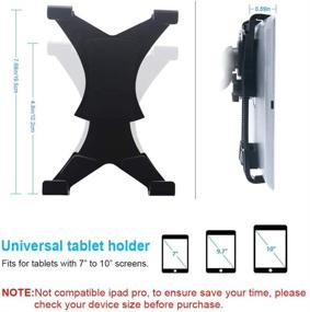 img 2 attached to Tablet Holder Mount for Car Windshield & Dash – Car Tablet iPad Holder Stand for Kitchen, Wall, and Desk – Compatible with 7-10 inches Tablets like iPad Mini, Air, Samsung Galaxy Tab A & S Series