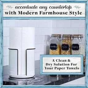 img 3 attached to 🏡 Home Acre Designs Paper Towel Holder: Stylish Farmhouse Countertop Dispenser with Non-Slip Base for Kitchen & Bathroom