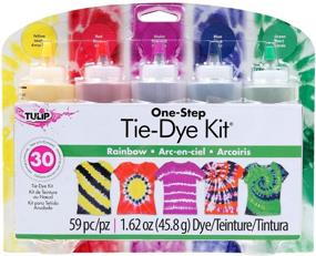 img 4 attached to Tulip One Step Tie Dye Rainbow 1 62Oz Fabric Decorating