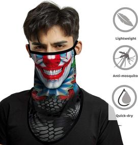 img 3 attached to 🧣 NTBOKW Bandana Face Mask: Stylish Neck Gaiter with Ear Loops for Men and Women