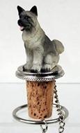 akita gray dog wine stopper - dtb55a by conversation concepts логотип