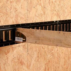 img 3 attached to 4 E-Track Wood Beam End Socket Shelf Brackets with E Track Fittings, Ideal for 2x4 & 🔩 2x6 in Trucks, Trailers, Vans, RVs, Cargo Tie-Down Systems, ETrack Tiedowns for Custom Load Bars, Handmade Cabinets, and Shelves