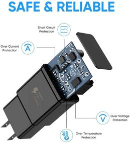 img 2 attached to High-Speed Adaptive Fast Charger USB Type C Cable for Samsung Galaxy S21+ S21 Ultra 5G S10 S10e S9 S8 Plus Note Series - Includes 2 Wall Charger Adapters & 2 Cables