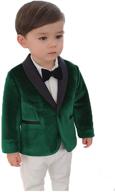 🧥 stylish velvet blazer for boys' holiday and wedding attire: clothing, suits & sport coats logo