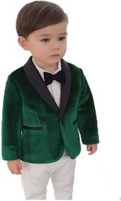 img 4 attached to 🧥 Stylish Velvet Blazer for Boys' Holiday and Wedding Attire: Clothing, Suits & Sport Coats