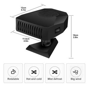 img 3 attached to Portable Defroster Function Defogger Cigarette