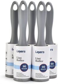 img 4 attached to 🧻 Layers Lint Roller: Ultimate Hair & Pet Lint Remover - 5 Rollers, 450 Sheets Total