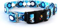 🐕 large replacement dog collar strap - blue bubbles design | compatible with invisible fence & other electric dog fence collars logo