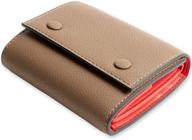 malta genuine leather trifold capacity logo