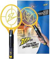 🪰 zap it! rechargeable fly zapper racket - powerful 4,000 volt bug zapper, usb charging, mosquito & insect killer logo