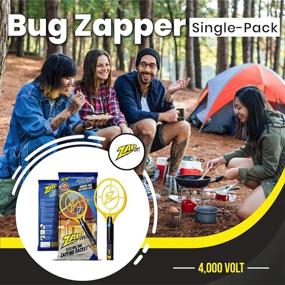 img 3 attached to 🪰 Zap It! Rechargeable Fly Zapper Racket - Powerful 4,000 Volt Bug Zapper, USB Charging, Mosquito & Insect Killer