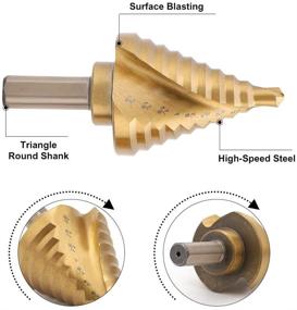 img 2 attached to COMOWARE Spiral Pcs Spiral Drill Bits Titanium Automatic