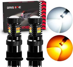 img 4 attached to 🔆 BRISHINE 3157 Switchback LED Bulbs - Super Bright 3030 Chipsets Xenon White/Amber Yellow 3155 3057 3457 4057 4157 LED Light Bulbs with Projector for Turn Signal Lights (Pack of 2)