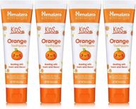 himalaya botanique kids toothpaste: orange flavor, 4 oz, 4 pack - reducing plaque and encouraging longer brushing logo