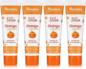 img 4 attached to Himalaya Botanique Kids Toothpaste: Orange Flavor, 4 oz, 4 Pack - Reducing Plaque and Encouraging Longer Brushing