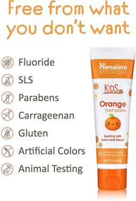 img 1 attached to Himalaya Botanique Kids Toothpaste: Orange Flavor, 4 oz, 4 Pack - Reducing Plaque and Encouraging Longer Brushing