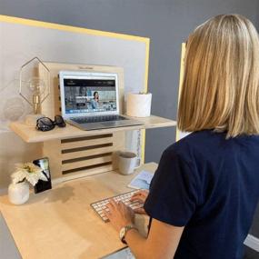 img 4 attached to Revolutionize Your Home 🏢 Office with WallStand Wall-Mounted Standing Desk