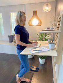 img 2 attached to Revolutionize Your Home 🏢 Office with WallStand Wall-Mounted Standing Desk