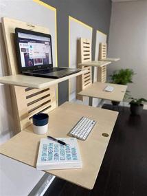 img 3 attached to Revolutionize Your Home 🏢 Office with WallStand Wall-Mounted Standing Desk