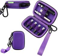 💜 bking-box vape carrying case: purple hard shell bag for vape pen, battery, tank, charger - portable & protective [case only] logo